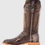 R Watson Boots - Men's Rustic Python Belly Exotic Boot