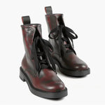 All Black - Women Pelle Brunito Combat Boot