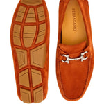 Salvatore Ferragamo - Men's Gancini Suede Driving Shoes