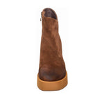 Antelope - Women's Side Zip Suede Platform Ankle Boots