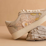 Oasis Society - Women's Tammi Floral Applique Sneakers