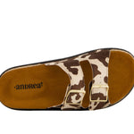 Andrea - Women's Cowhide Print Footbed Sandals