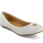Andrea - Women's Laser Cut Pattern Ballerinas Flats