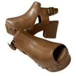 Chocolat Blu - Women's Galla Slingback Peep Toe Platform Clog