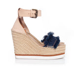 See By Chloe - Women's Raw Edge Trim Espadrille Wedge Sandal