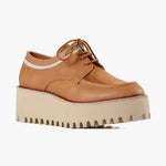 All Black - Women's Striped Ox Flatform