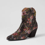 Django & Juliette - Women's Wagon Jewel Fabric Ankle Boots