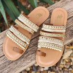 Camel Threads - Women's Boho Chic Fringe Sandals