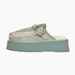 Mou - Women's Platform Suede Clog
