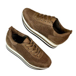 Softwaves - Women's Cassia Bling Tie Platform Sneaker