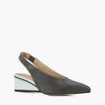 All Black - Women's Square Sling Wedge