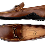 Martin Dingman - Men's Bill Water Buffalo Horse Bit Leather Loafers