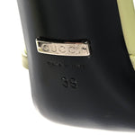 Gucci - Womens Charlotte Nappa Gg Ankle Strap High Heeled Sandals