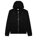 Double Zip Hoodie - Black