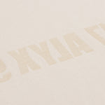 Studded Mirrored Logo Tee - Light Tan