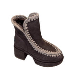 Mou - Women's Platform Suede Bootie