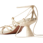Cult Gaia - Women's Raffia Raisa Cording Strappy Sandal