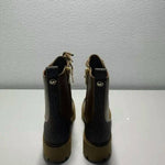 Michael Kors - Women's Weiss Faux Leather Tall Combat Bootie