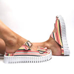 Ilse Jacobsen - Women's Tulip Stripe Sandal