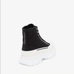 Alexander Mcqueen - Men's Tread Slick Black & White High Top Sneakers