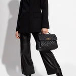 Salvatore Ferragamo - Women's Leather Combat Boots