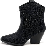 Corkys Footwear - Women's Rhinestone Block Ankle Bootie