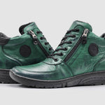Kcr Group - Women's Everyday Wool-lined Zip-up Leather Boots