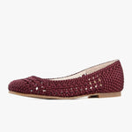 All Black - Women's Woven Girl Flats