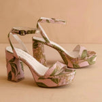 Oasis Society - Women's Olympia Raffia Platform Heel