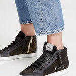 P448 - Women's Skate Leather High Top Sneakers