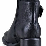 Bottero - Women's Couro Burnish Preto Short Boot