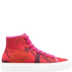 Salvatore Ferragamo - Women's Scarf-print High-top Trainer Sneakers