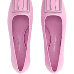 Salvatore Ferragamo - Women's Buckle Leather Ballerina Flats