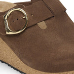 Birkenstock - Women's Fanny Ring Buckle Suede Leather Wedge Shoes