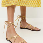 Loeffler Randall - Women's Lianna Lace Up Flat Sandal