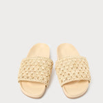 Loeffler Randall - Women's Henri Crochet Straw Sandal