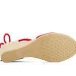 Andrea - Women's Wedge Ankle And Calf Strap Espadrilles