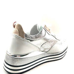 Exe - Women's Lace Up Low Wedge Platform Fashion Sneaker