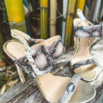 Little Secret Of Mine - Women's Jungle Fever Snakeskin Heels