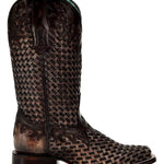 Corral - Women's Glitter Woven Fashion Square Toe Boot