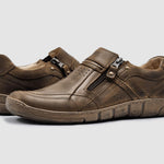 Kcr Group - Men's Everyday Zip-up Slip-on Leather Shoes
