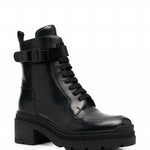 Salvatore Ferragamo - Women's Chunky Leather Biker Boots