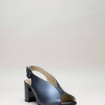 Nerogiardini - Women's Metallic Peep Toe Mule