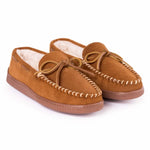 Minnetonka - Men's Pile Lined Hard Sole Moccasin Shoes