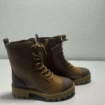 Michael Kors - Women's Weiss Faux Leather Tall Combat Bootie