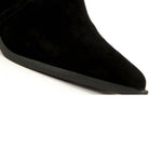 Jeffrey Campbell - Women's Jolena Suede Leather Western Ankle Bootie
