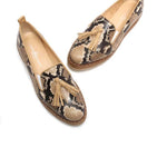 Michele Lopriore - Women's Cassidy Snakeskin Platform Loafers