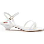 Larroude - Women's Charlotte Strappy Patent Leather Kitten Heel Sandals