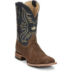 Justin Boots - Men's Dillon Waxy Suede Square Toe Western Boots