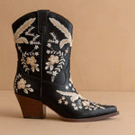 Oasis Society - Women's Bailey Embroidered Cowboy Booties